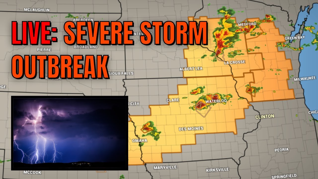 LIVE: OUTBREAK OF SEVERE WEATHER across the upper Midwest, lower Great ...