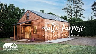 Scott’s multi-purpose family barn | Cedarspan Wood Storage Sheds