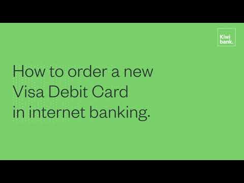 How to order a Visa Debit Card in internet banking