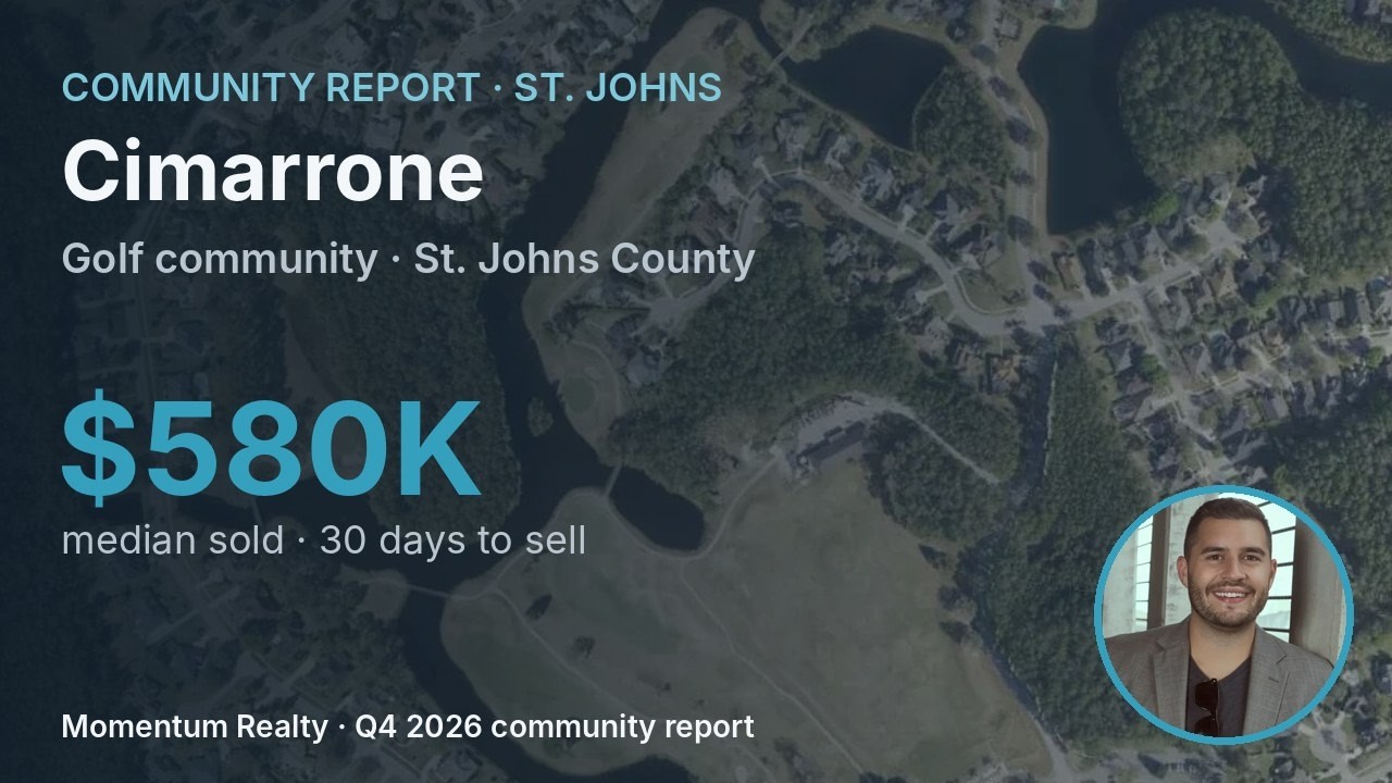 Cimarrone (St. Johns, FL): Homes, Prices & What to Know (Q4 2026 update)