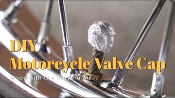 DIY Motorcycle Valve Caps Carved with Carvera Air Desktop CNC