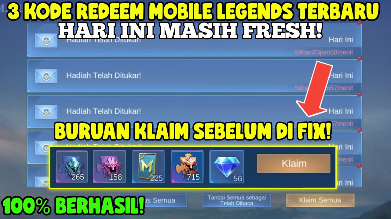 BURUAN! 3 KODE REDEEM ML HARI INI KODE REDEEM ML TERBARU KODE REDEEM ...