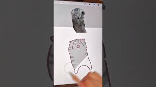 激ゆる猫ミーム イラスト procreate drawing