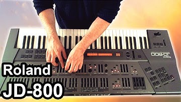 ROLAND JD-800 - Ambient Chillout Music Soundscape 【SYNTH DEMO】