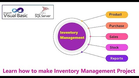 Inventory Management vb.net project with SQL server database project | VB198 #highblix