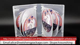 Plastic Packing Disc Record CD DVD Drive Movie Music Clear Protective DVD VCD Player Box