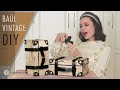 BAÚL VINTAGE DIY: Recicla cajas de cartón para envolver tus regalos | RETRO SUITCASE DIY