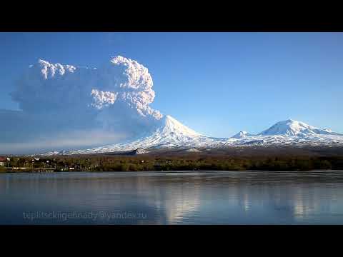 Video: Bezymyanny - sopka Kamčatka. Erupcia
