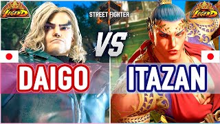 SF6 🔥 Daigo (Ken) vs Itazan (Marisa) 🔥 SF6 High Level Gameplay