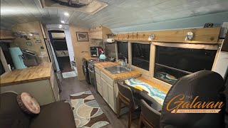 Awesome DIY Skoolie with easy window shades | Rig Tour