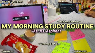 My Morning Study Routine As JEE Aspirant , Unboxing,Notes🎀 #study #studyvlogs #boardexam