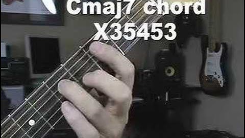 Guitar Bar Chord Videos maj7 5th string