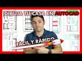 👉 Cómo HACER un PLANO de una CASA en AUTOCAD desde cero 🔥 FÁCIL 🔥  [2022]