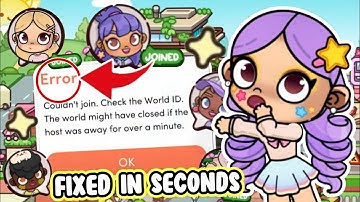 FIX **MULTIPLAYER ERRORS IN SECONDS** AVATAR WORLD 😯🤩