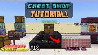 How to create Chest Shops using commands in Minecraft (Bedrock Edition) 1.16+ - Tutorial Series #018