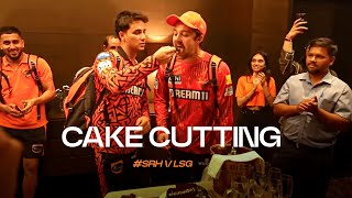 Cake cutting celebrations after #SRHvLSG!