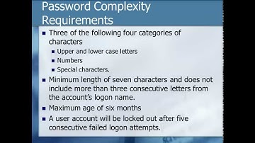 Password Complexity (Students)