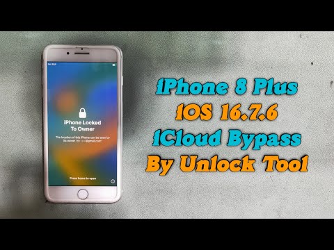 iPhone 8 Plus Bypass iOS 16.7.6 iCloud Hello Screen Bypass By Unlock Tool Same Method 8 8 Plus X