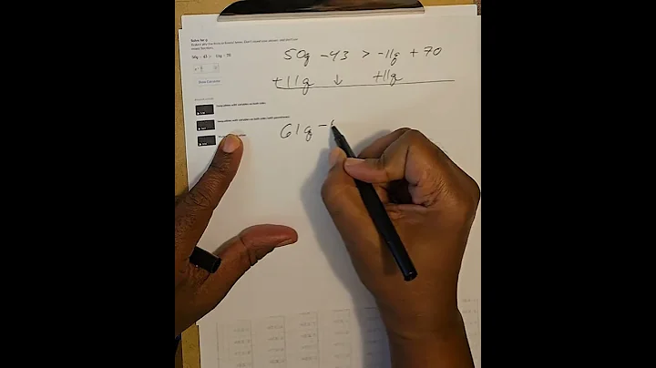 Solving a Khan Academy linear inequality problem