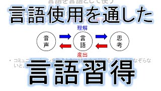 小学校英語の指導法：言語使用を通した言語習得