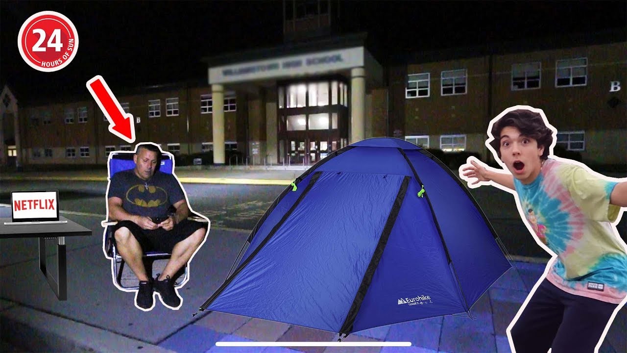 I Stayed 24 HOURS At My SCHOOL In SUMMER WITH MY DAD! I Stayed 24 HOURS At My SCHOOL In SUMMER WITH MY DAD!
