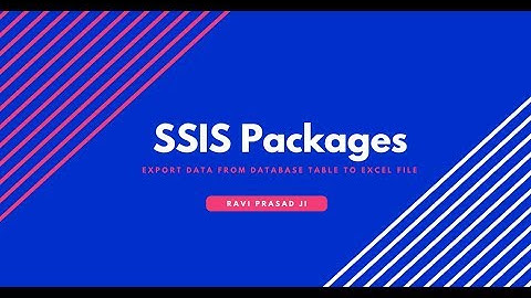 SSIS Package (Export Data From Database Table To Excel File)