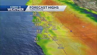 Mostly sunny and breezy Saturday