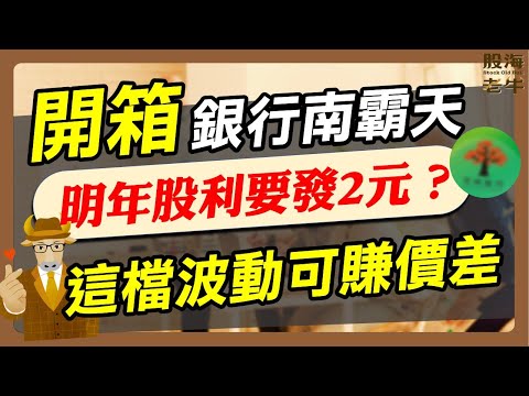 【金融股】老牛來開箱～最強績優銀行股南霸天，明年股利發2元？5%股利兼賺價差｜《老牛夜夜Talk》EP188