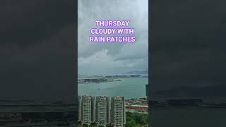 THURSDAY CLOUDY WITH RAIN PATCHES