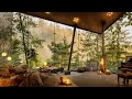 early morning bedroom in forest with  slow piano jazz music   relaxing jazz for work  study