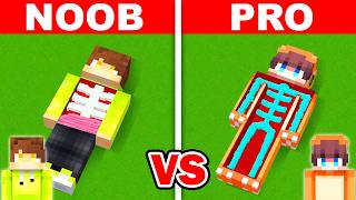 NOOB vs PRO: SECRET INSIDE BODY Build Challenge in Minecraft!