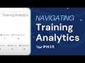 How to view training analytics in phin security
