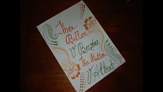 border poster simple easy decorative making diy