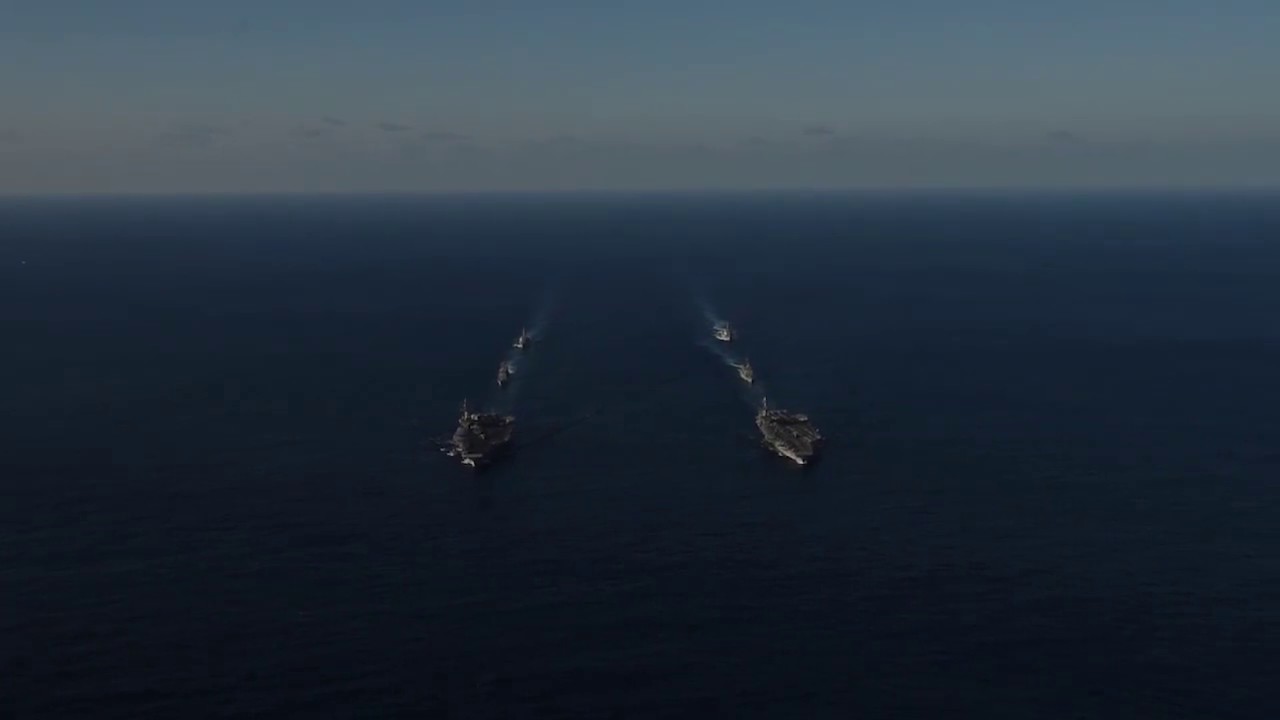 USS Ronald Reagan and USS John C. Stennis Dual Carrier Strike Force Exercise
