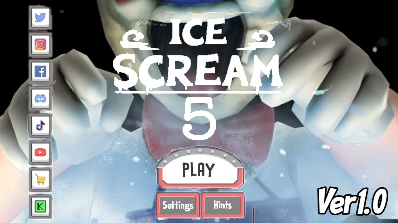 ice scream 5 main menu and lntro fanmade|lce