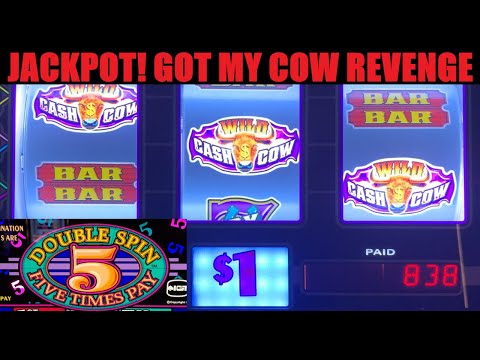 JACKPOT! Redemption is mine! Reel Stampede + 5 Times Pay Double Spin slot play! Casino slots! Vegas!