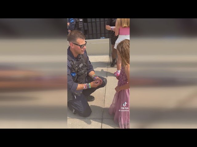 7-year-old goes viral after trading friendship bracelets with MSP trooper  outside Taylor Swift concert