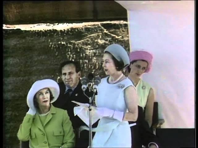 1973: Queen Elizabeth II at the Official Opening of Sydney Opera House, October 1973