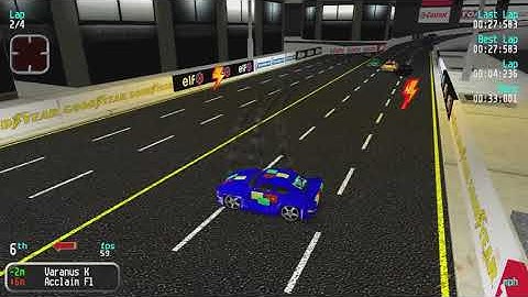 Re-Volt Custom Track Night City by sweet2flower, 16 Cars 4 Laps & Pickups!