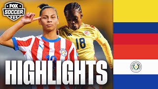 Colombia vs. Paraguay 2025 Copa América Femenina Highlights | FOX Soccer