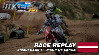 MXGP of Latvia 2019  Replay EMX 2T Race 1  Motocross