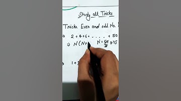 Sum of even & odd no. ki trick😊 part - 1 ||#math trick #short #ytshorts #viral video