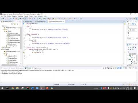 JAVA OOPS - Constructor call - part 1 How this() and super() works