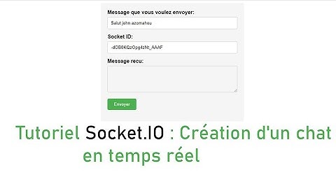 Tutoriel Socket.io: Création d