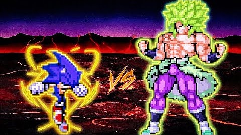 Sonic Chaos RN OP(All Form)(New) VS Broly DBS OP in Jump Force Mugen