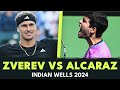 Alexander Zverev vs Carlos Alcaraz (vs Bee Invasion) | Indian Wells 2024 Highlights image