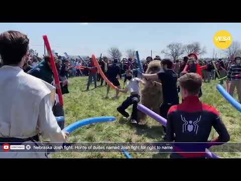 Nebraska Josh fight Horde of dudes named Josh fight for right to name