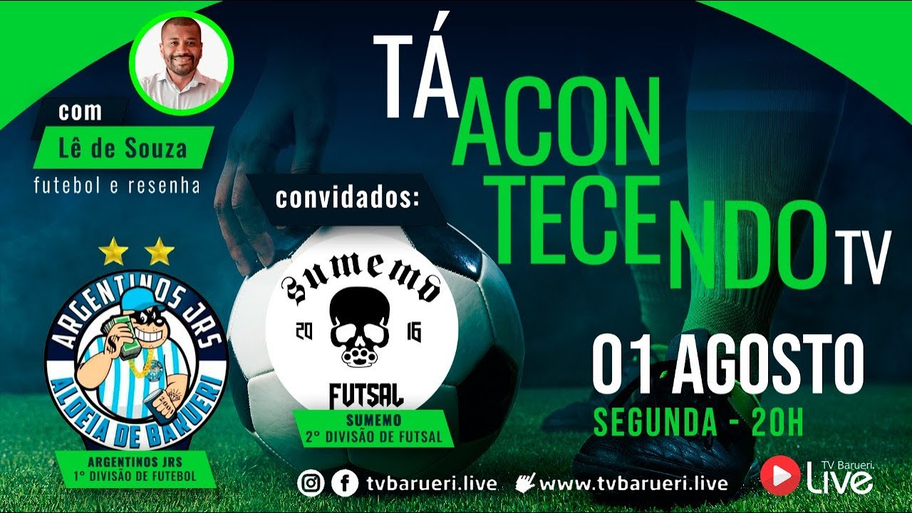 Argentinos Jrs – 1° Divisão De Futebol E Sumemo – 2° Divisão De Futsal | Tá Acontecendo Tv