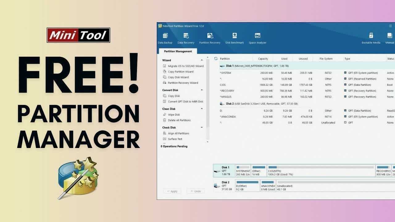 MiniTool Partition Wizard F12.8 Pro Ultimate: The Ultimate Disk Management Tool (FULL VERSION)