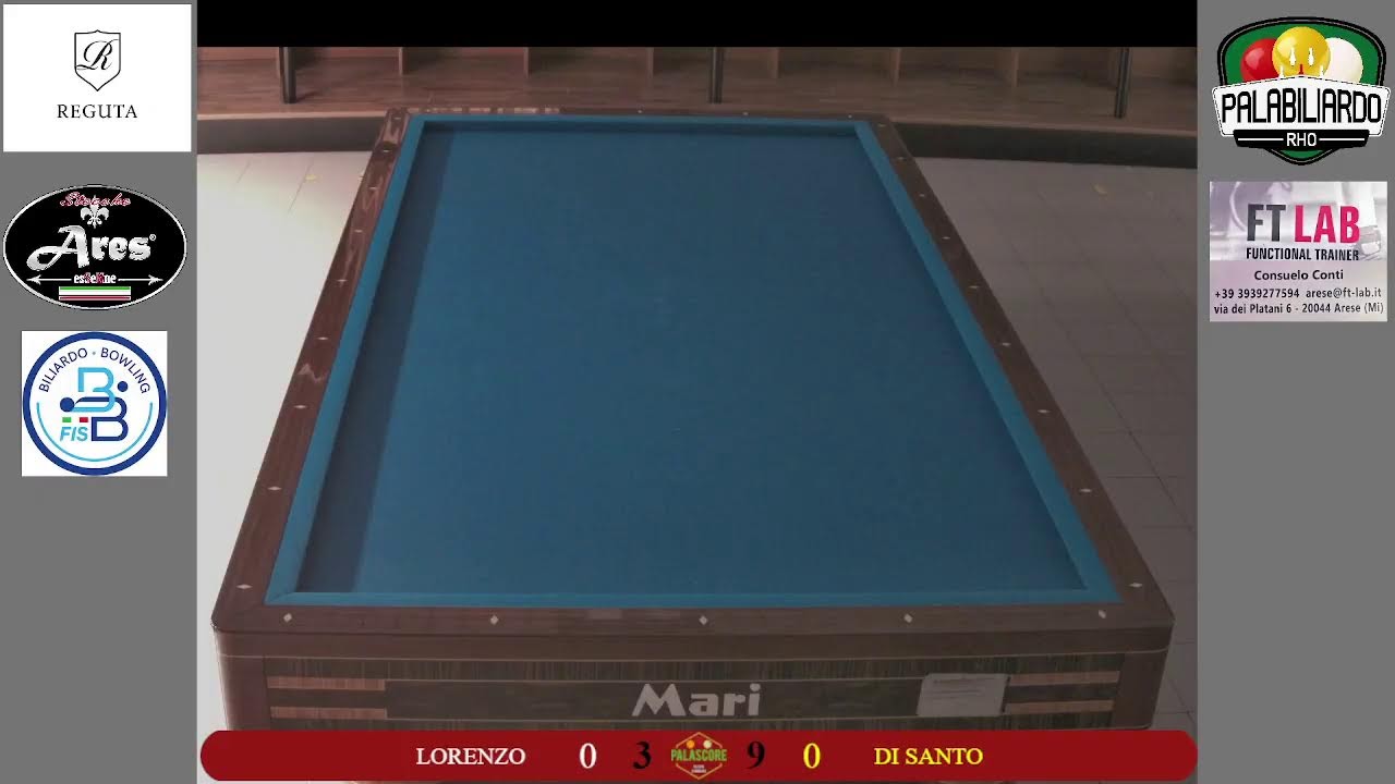 29 LUGLIO 2026 - LORENZO VS DI SANTO - PALABILIARDO RHO